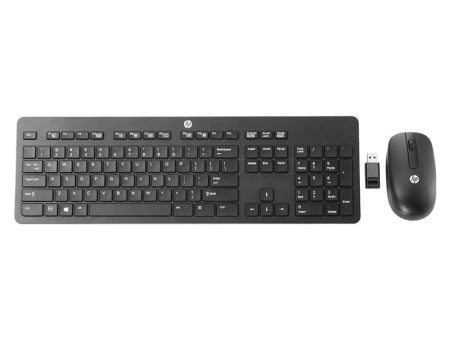 HP Slim Wireless Keyboard and Mouse - Wireless   Arabic English   Black - Keyboard & Mouse Combo Cheap