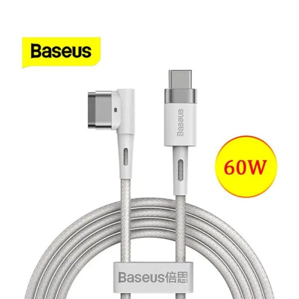 Baseus USB Type-C to Lightning L-shaped Port Cable - 60W   2 Meter   White Discount