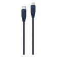 Powerology Braided - USB-C to Lightning Cable   4ft   Blue Online