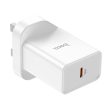 HOCO NK6 Rise Single Port Wall Charger With Lightning to USB-C Cable - USB-C   20W   White Online now