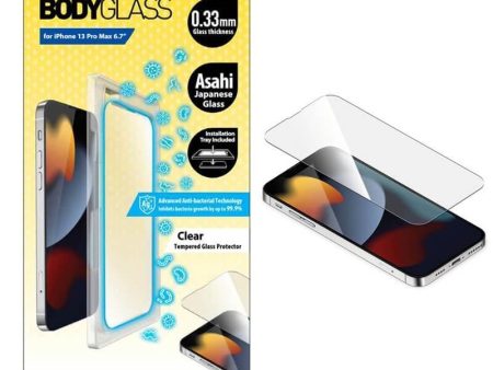 Torrii Bodyglass Screen Protector - iPhone 13 Pro Max   Anti-bacterial Coating   Clear For Discount