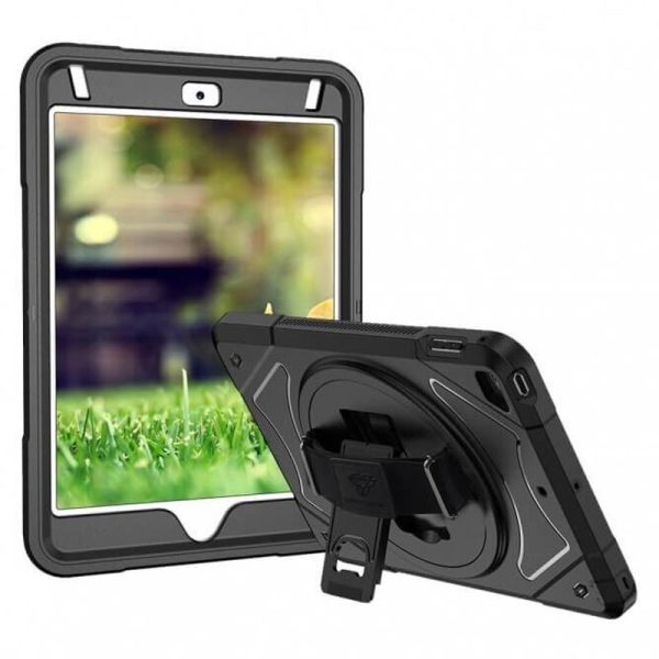 Armor-X Enx Miliatry Grade Case For iPad Mini With Hand Strap & Kick-Stand - Black Supply