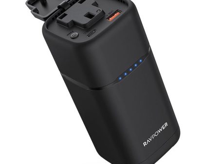 RAVPower Pioneer 80W AC Portable Power Bank - 20,000mAh   Black Online now