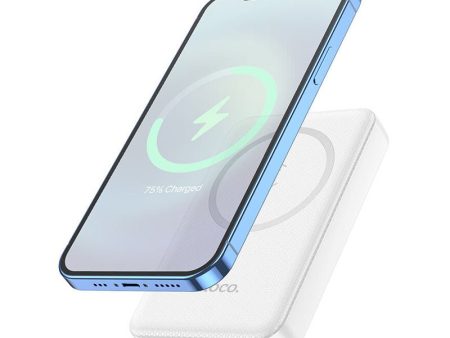 HOCO J88 Magnetic Wireless Charging Power Bank - 10,000mAh   White Hot on Sale