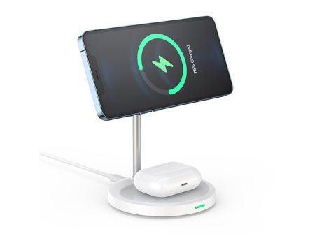 Choetech 2 in 1 Magleap Charger - Silver on Sale