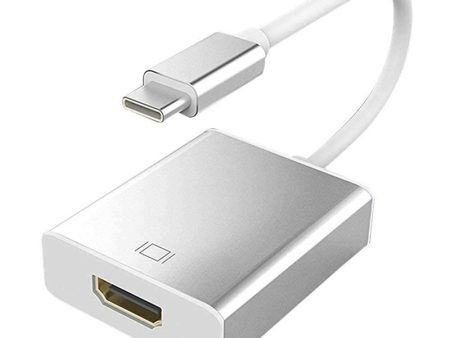 USB-C to HDMI Adapter - USB-C   HDMI   External Video Adapter   White For Sale