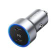 Choetech Dual Port Car Charger - 40W   Type-C   Black Cheap