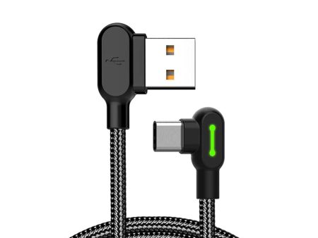 Mcdodo 90 Degree Light Cable - 1.8 Meters   USB-C   Black Online Hot Sale