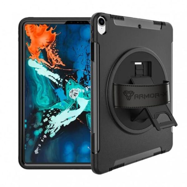 Armor-X Enx Case For iPad Pro 12.9  With Hand Strap & Kick-Stand - Black Supply