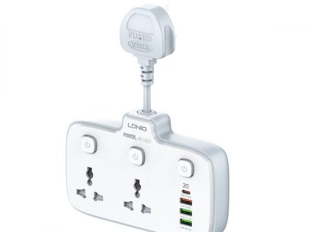 Ldnio Power Strip USB Socket - 2 Way   USB-A   USB-C   White Discount