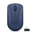 Lenovo 540 USB-C Wireless Compact Mouse - 2.40GHz   2400dpi   USB-C Wireless Receiver   Optical   Abyss Blue - Mouse Fashion