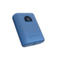 Powerology Ultra-Compact Power Bank - 10,000mAh   USB-C   USB-A   Blue Fashion