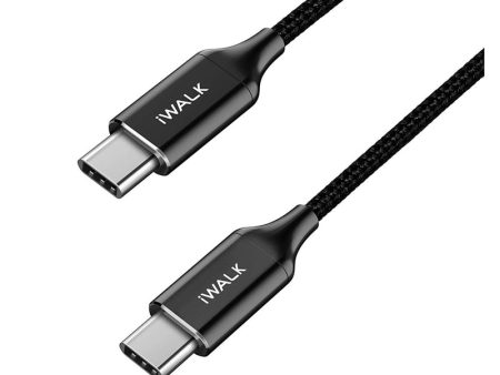 iWALK Data Cable - USB-C To USB-C   1.2 Meters   Black on Sale