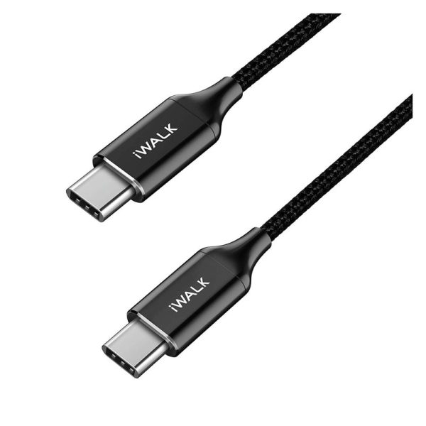 iWALK Data Cable - USB-C To USB-C   1.2 Meters   Black on Sale