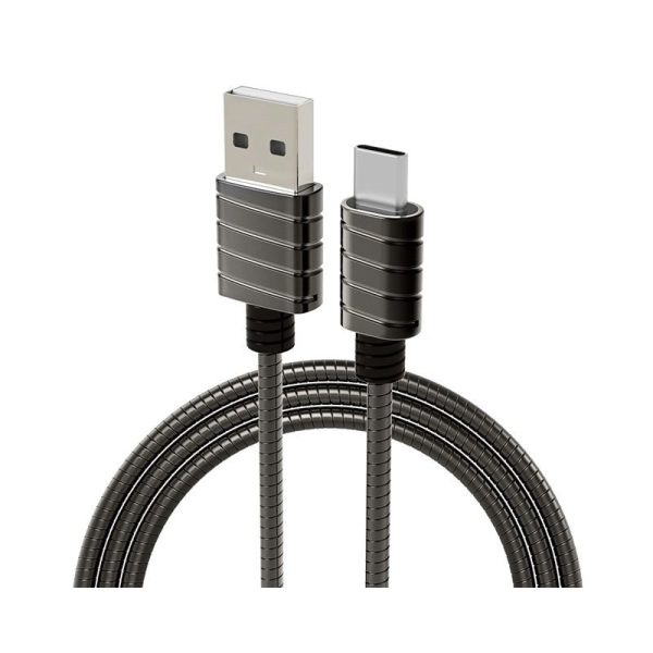 iWALK Metallic Cable - USB-C   1 Meter   Gray Hot on Sale