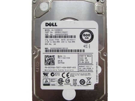 Dell SAS Hard Drive - 600GB   2.5-inch   SAS   10K RPM   6Gbps Supply