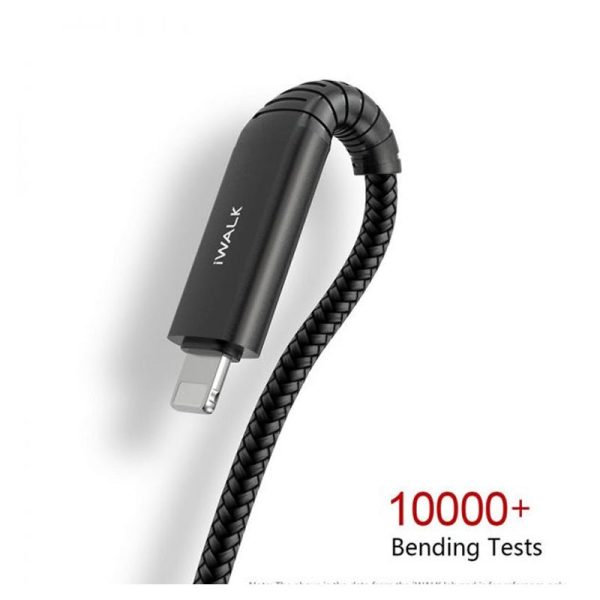 iWALK Twister Duo One For All Multi Charging Cable - USB-C  Lightning To USB-C USB-A   1 Meter   Black Discount