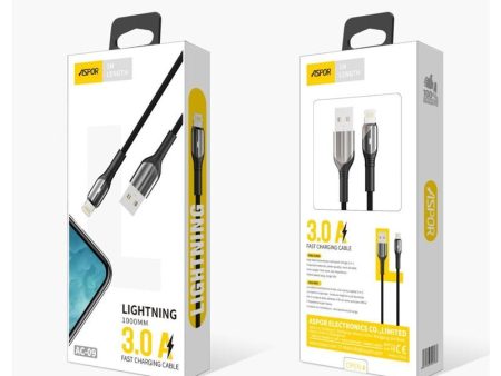 Aspor AC09 Charging Cable - Lightning   1 Meter Discount