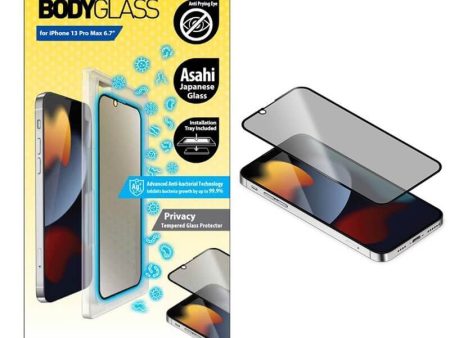 Torrii Bodyglass Screen Protector - iPhone 13 Pro Max   Anti-bacterial Coating   Privacy For Sale