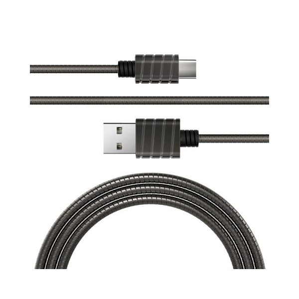 iWALK Metallic Cable - USB-C   1 Meter   Gray Hot on Sale