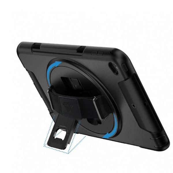 Armor-X Enx Ultimate Shockproof Rugged Case For iPad 10.2  With Hand Strap & Kick-Stand - Black Supply