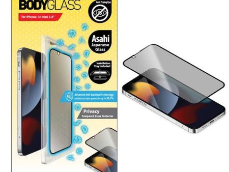 Torrii Bodyglass Screen Protector - iPhone 13 Mini   Anti-bacterial Coating   Privacy Online