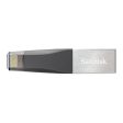 SanDisk iXpand Mini Flash Drive - 64GB   USB 3.0   Black and Silver Sale