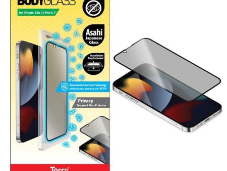 Torrii Bodyglass Screen Protector - iPhone 13 & 13 Pro   Anti-bacterial Coating   Privacy For Cheap