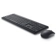 Dell KM3322W Wireless Keyboard and Mouse - 2.40GHz   Optical   1000dpi   Wireless   Black   Arabic English Keys - Keyboard & Mouse Combo Sale