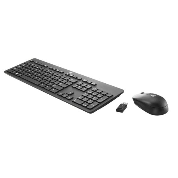 HP Slim Wireless Keyboard and Mouse - Wireless   Arabic English   Black - Keyboard & Mouse Combo Cheap