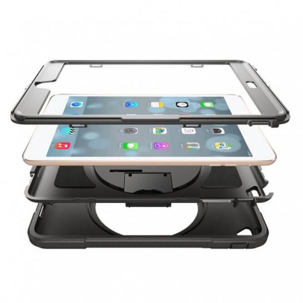 Armor-X Enx Miliatry Grade Case For iPad Mini With Hand Strap & Kick-Stand - Black Supply