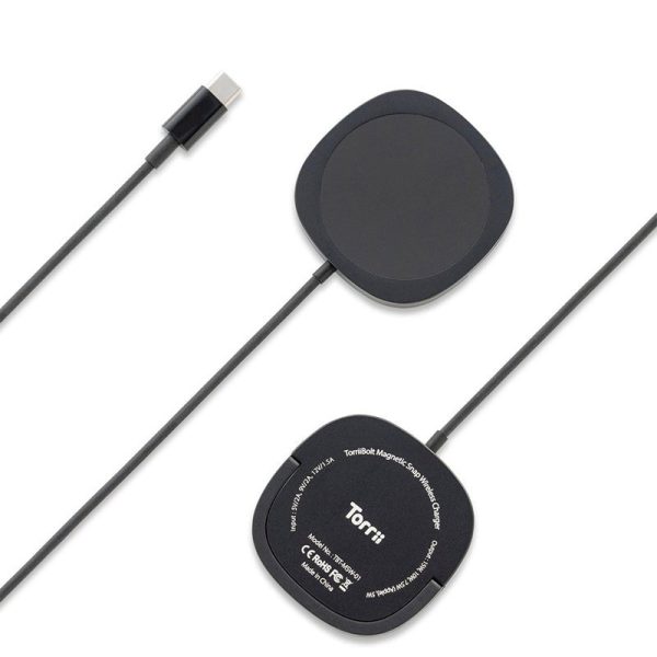 Torrii Bolt Magnetic Snap Wireless Charger - 15W   Black Online