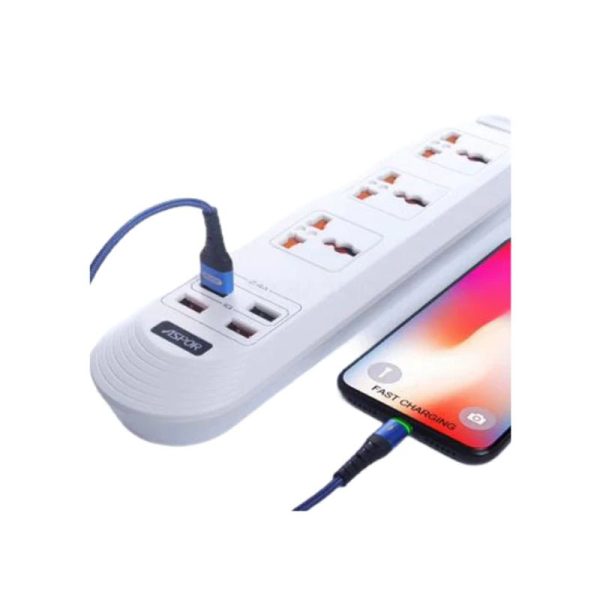 Aspor A502 Power Socket - Socket   USB    2 Meters   White Online Sale